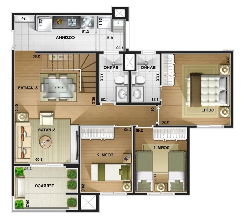 Apartamento à venda Jardim Umuarama com 180m² e 3 quartos por R$ 670.000 - 2035325087-apt-180.jpg