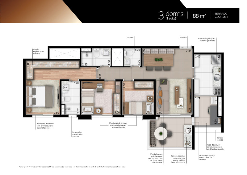 Apartamento à venda Vila Regente Feijó com 88m² e 3 quartos por R$ 1.500.000 - 1490423829-e845a9eb-7256-4cad-b942-f9a99ecaa133.jpeg