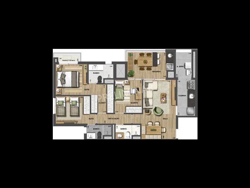 imóvel com 98m² - Pinheiros - São Paulo