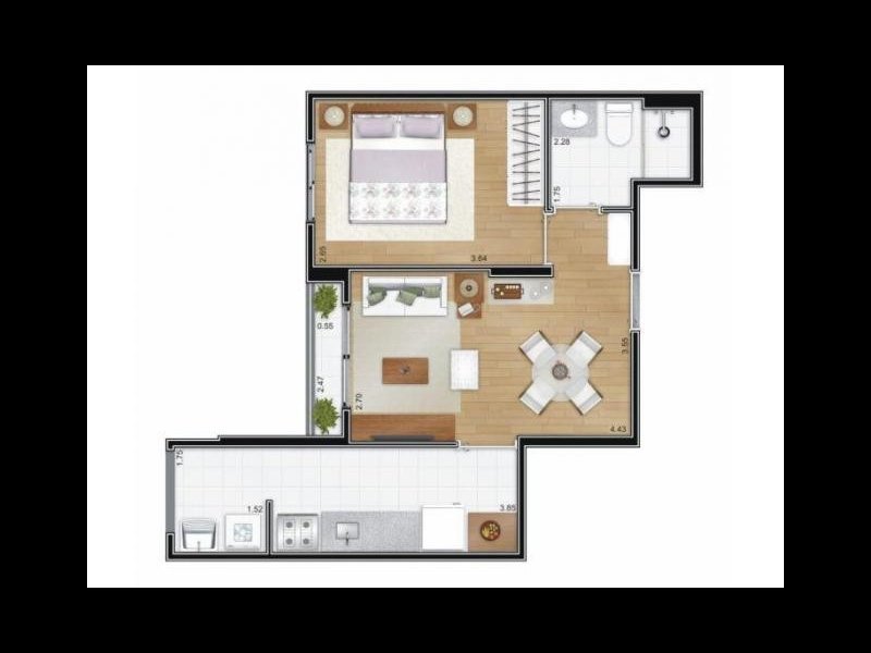 Apartamento à venda Vila Buarque com 37m² e 1 quarto por R$ 450.000 - 669963615-14.jpg