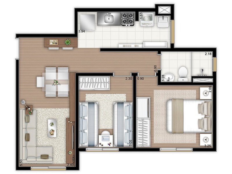 imóvel com 48m² - Conceição - Osasco
