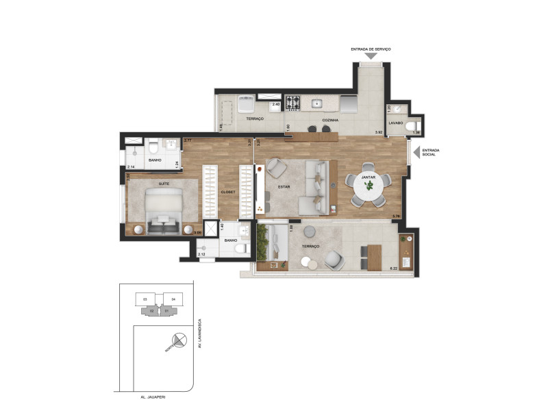 imóvel com 74m² - Indianópolis - São Paulo
