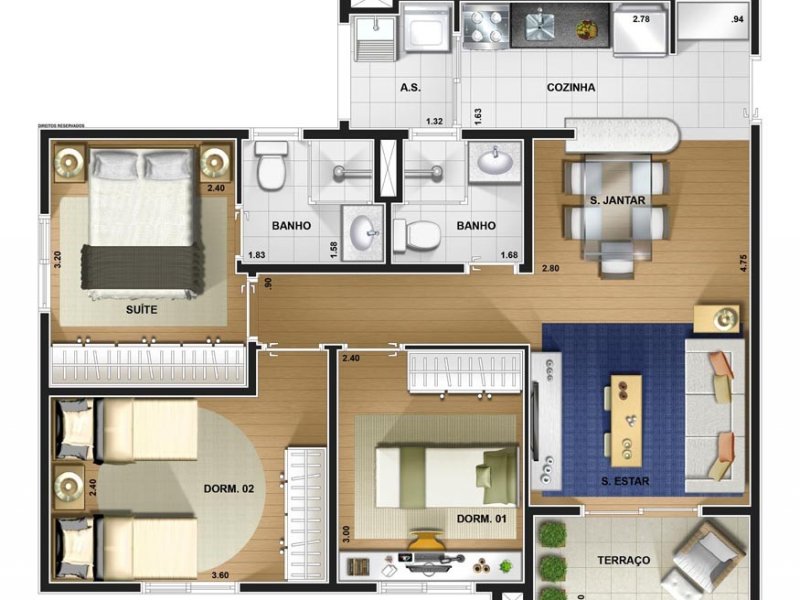 Apartamento à venda Jardim Umuarama com 67m² e 3 quartos por R$ 450.000 - 1575331862-planta-67m-3dorms-20150423140328649.jpg