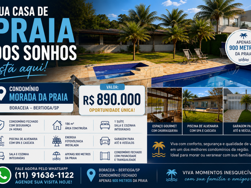 imóvel com 185m² - Morada da Praia - Bertioga