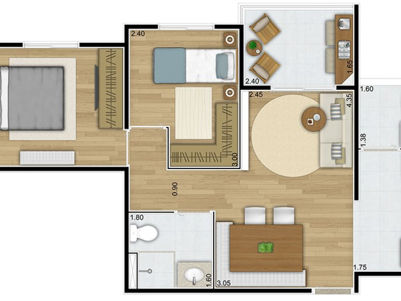 Apartamento à venda Jardim Íris com 49m² e 2 quartos por R$ 305.000 - 1067720163-imagem-9.png