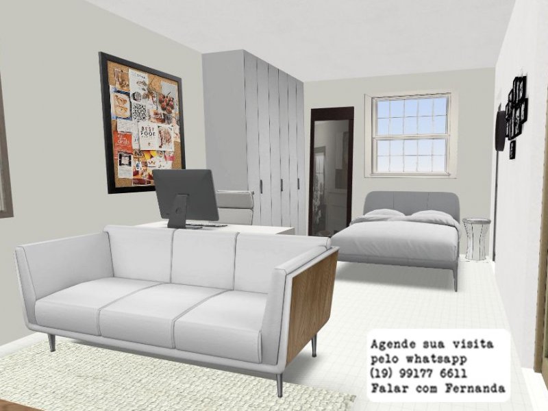 Kitnet/Stúdio à venda Vila Itapura com 31m² e 1 quarto por R$ 139.000 - 134468382-decorado-4.jpg
