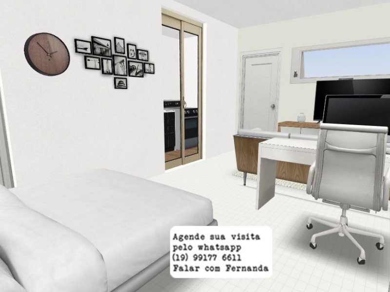 Kitnet/Stúdio à venda Vila Itapura com 31m² e 1 quarto por R$ 139.000 - 1445066069-decorado-6.jpg