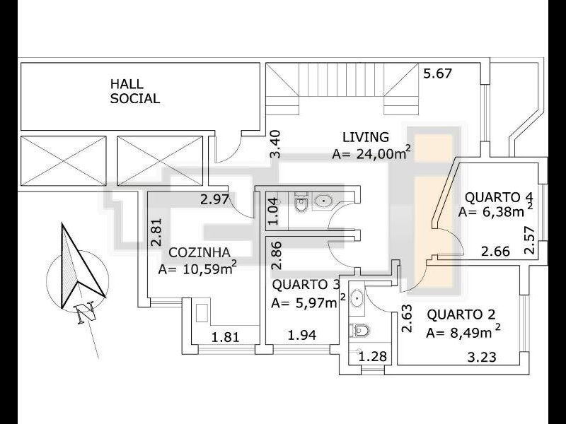 imóvel com 69m² - Vila Gumercindo - São Paulo
