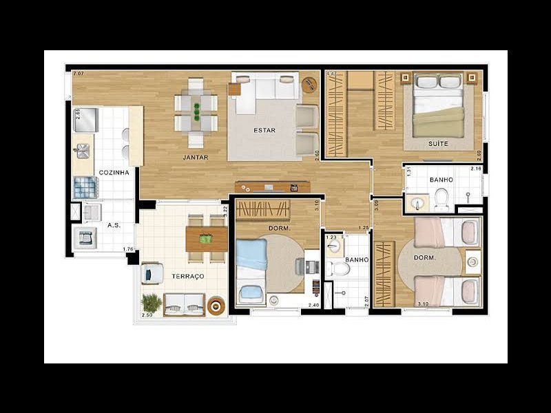 Apartamento à venda Jardim Felicidade (Zona Oeste) com 81m² e 3 quartos por R$ 700.000 - 1529852543-images.jpg