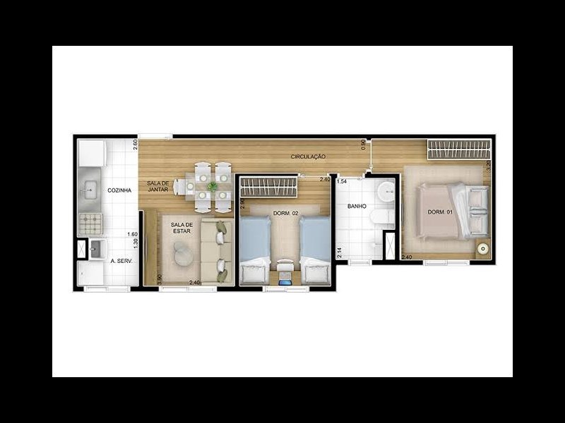 Apartamento à venda Jardim Las Vegas com 43m² e 2 quartos por R$ 260.000 - 2111320268-images-1.jpeg