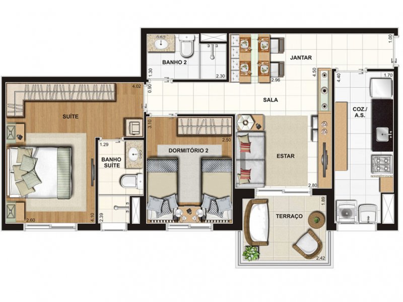 imóvel com 65m² - Pompéia - Santos