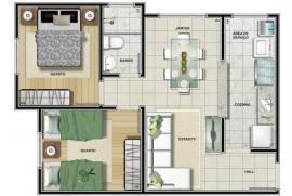 Apartamento à venda Conjunto Residencial do Bosque com 47m² - 2 dormitórios -  vagas - R$ 160.000 - 1579497779-img-20190312-wa0087.jpg