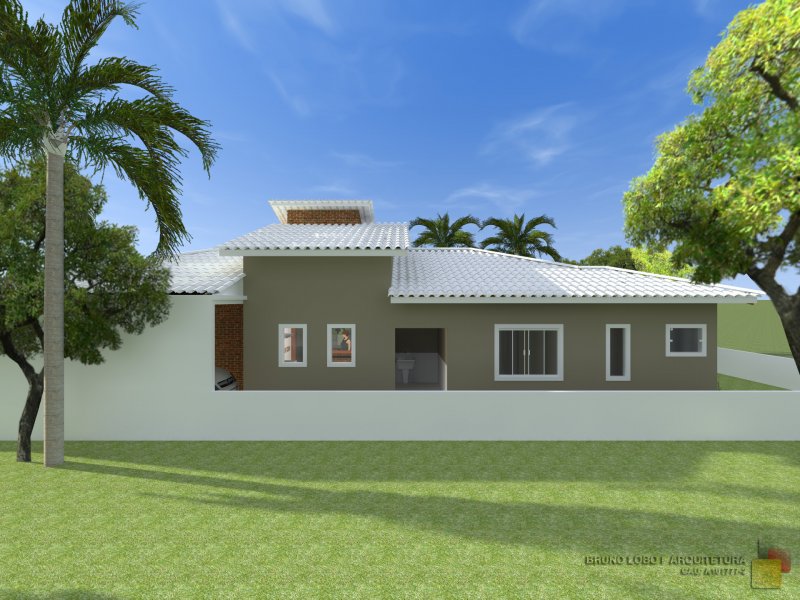 Casa à venda Chacara Belverde com 154m² e 3 quartos por R$ 450.000 - 1004704102-04-fachada-oeste.jpg