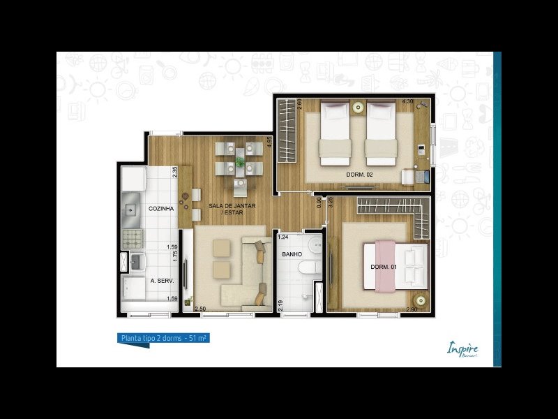 imóvel com 51m² - Vila São João - Barueri