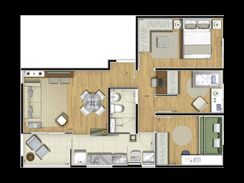 Apartamento à venda Vila Assunção com 60m² e 3 quartos por R$ 310.000 - 299859674-img-20190318-wa0011.jpg