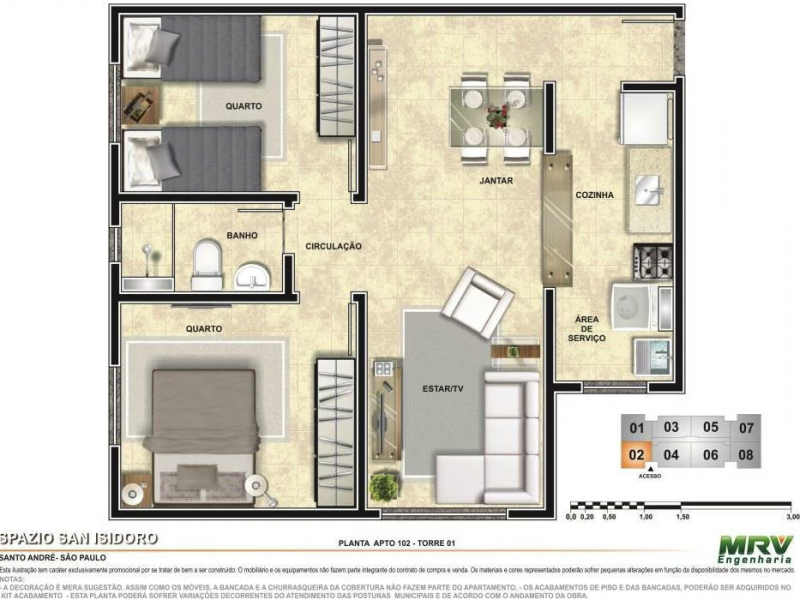 Apartamento à venda Utinga com 50m² e 2 quartos por R$ 250.000 - 1328078722-planta.png