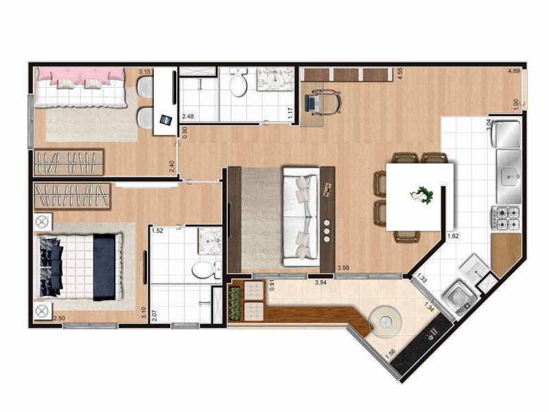 imóvel com 65m² - Belém - São Paulo