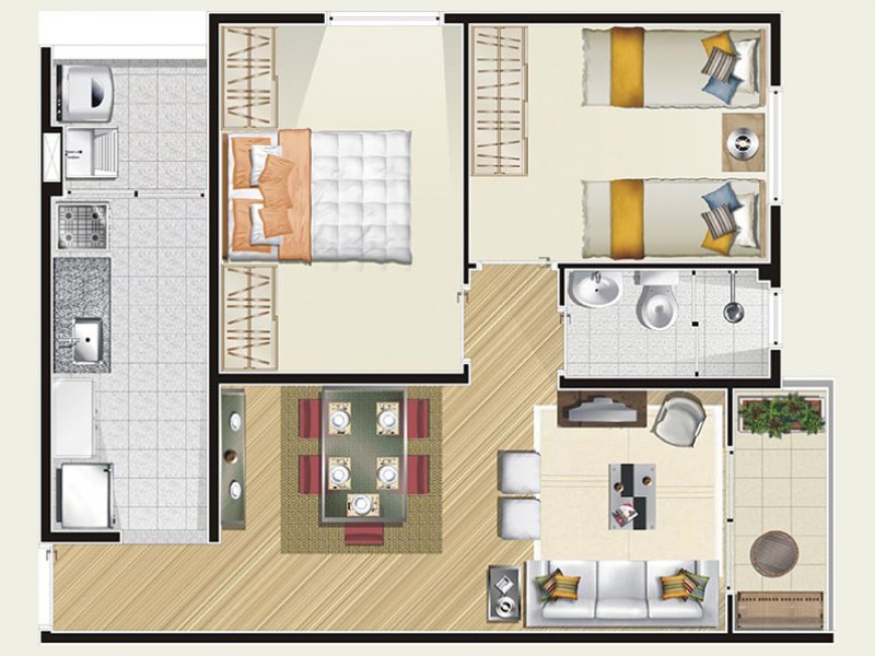 Apartamento à venda Jardim Textil com 51m² e 2 quartos por R$ 389.000 - 1530643386-jacaranda-jardim-textil-apartamento-2-dorms-slide.jpg