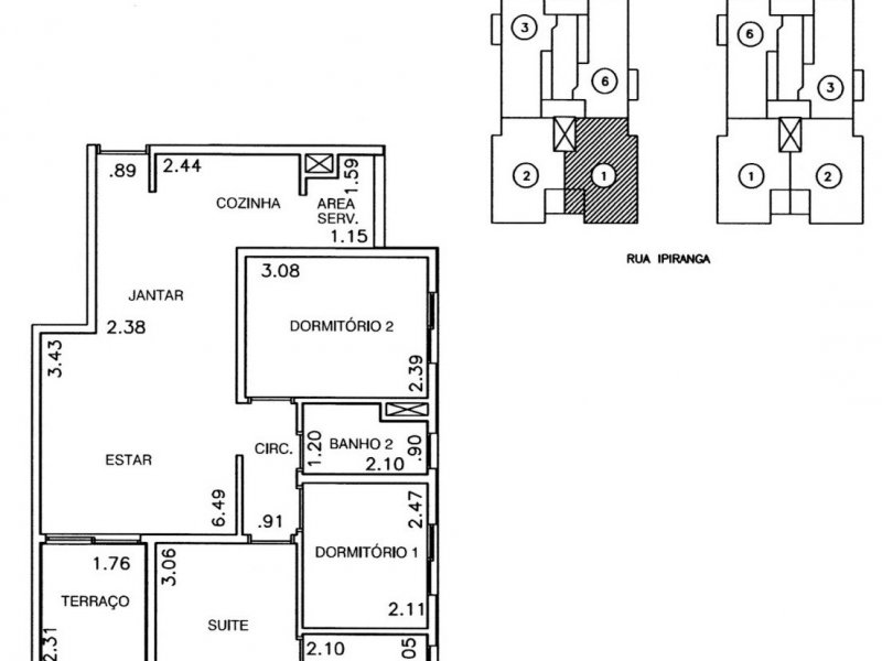 Apartamento à venda Jardim Aeroporto com 61m² e 3 quartos por R$ 460.000 - 1453655642-35-planta.jpg