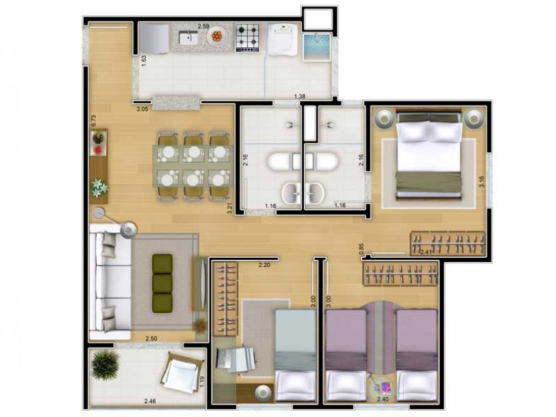 Apartamento à venda Vila Curuça com 62m² e 3 quartos por R$ 400.000 - 1472982690-21.jpg