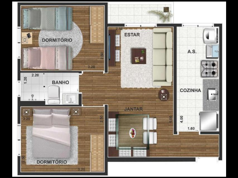 Apartamento à venda Santa Maria com 48m² e 2 quartos por R$ 1 - 1296505455-11.png