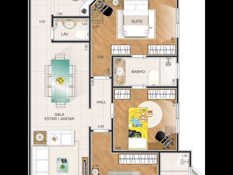 imóvel com 104m² - Canto do Forte - Praia Grande