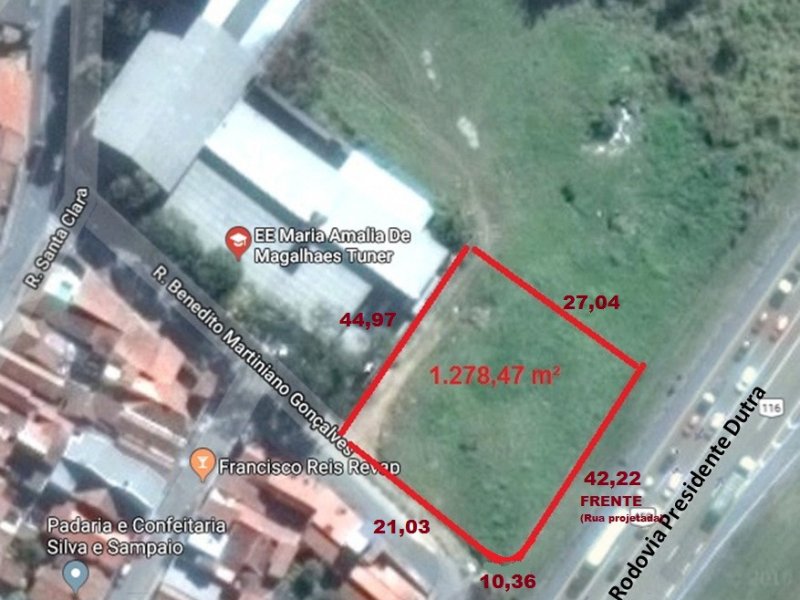 Terreno à venda São Benedito com 1278m² e  quartos por R$ 370.000 - 1667496321-foto-terreno-medidas.jpg