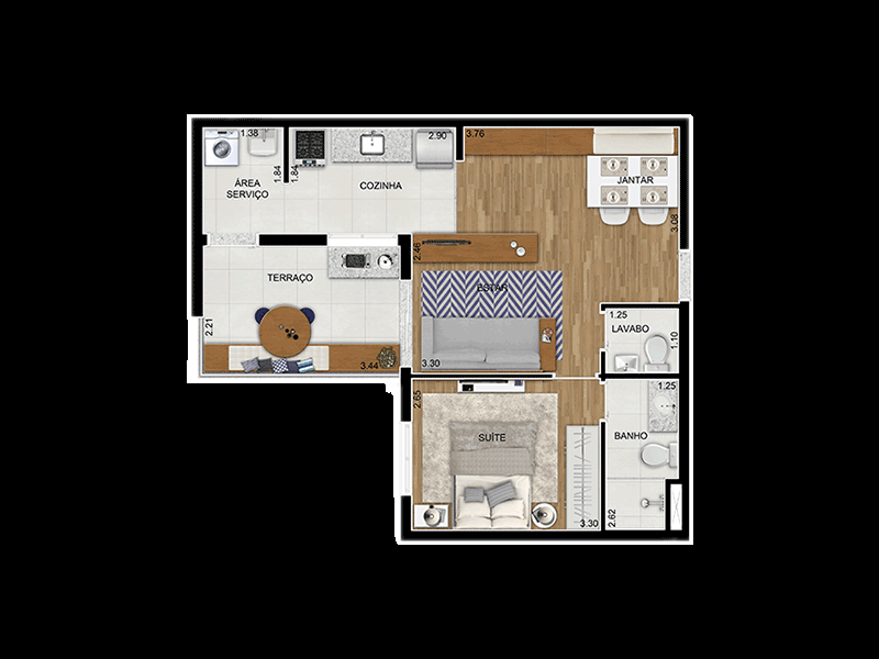 Apartamento à venda Jabaquara com 54m² e 1 quarto por R$ 430.000 - 1751847780-planta-4-lg.png