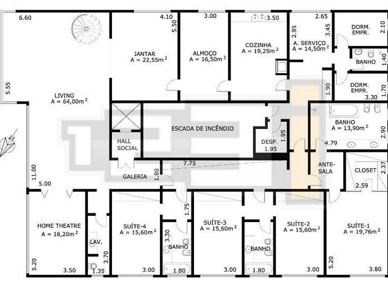 Apartamento à venda Real Parque com 359m² e 4 quartos por R$ 1.600.000 - 1883176127-15-planta-apartamento.jpg