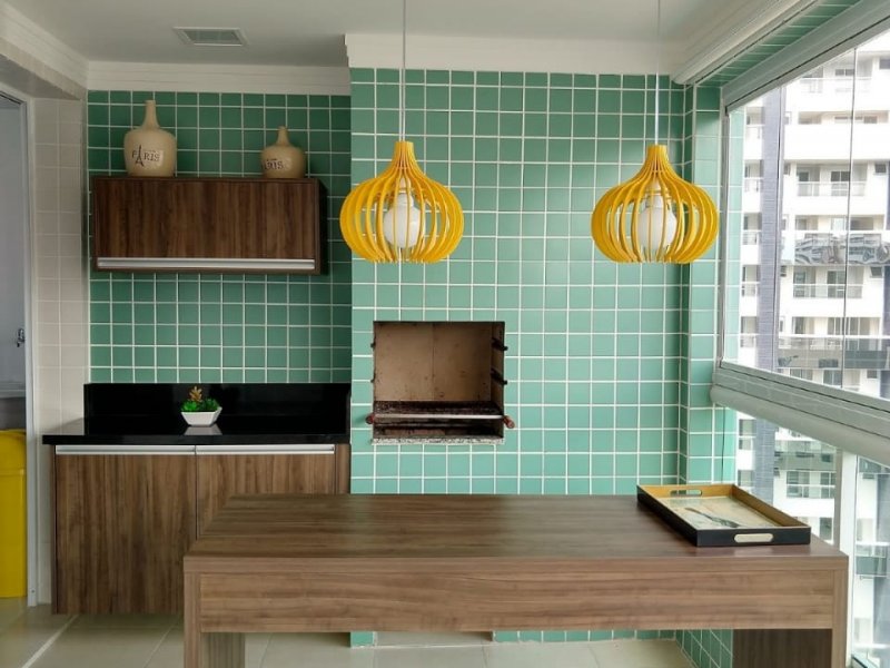 Apartamento à venda Canto do Forte com 100m² e 2 quartos por R$ 590.000 - 1217538644-espaco-gourmet.jpg