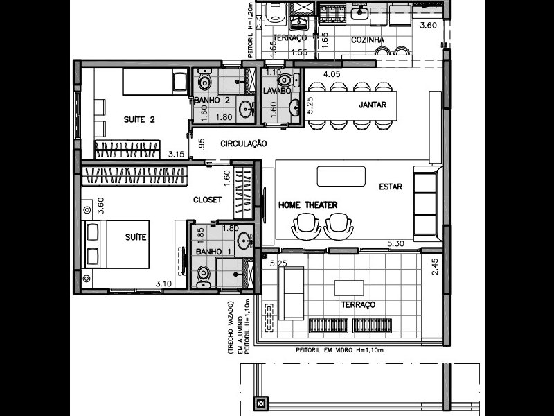 Apartamento à venda Santo Amaro com 92m² e 2 quartos por R$ 799.999 - 1411801893-planta-apto-118.jpg