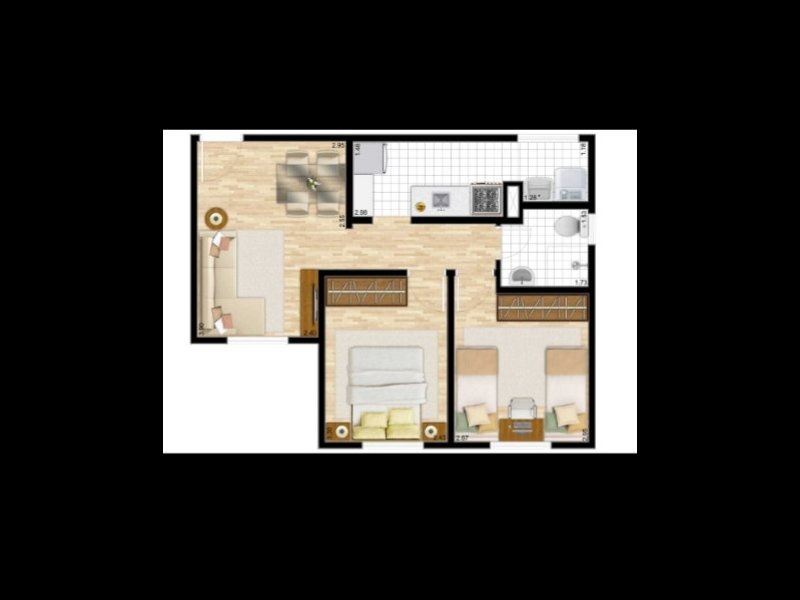 imóvel com 46m² - Jardim Petrópolis - Cotia