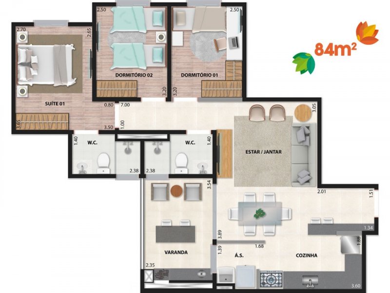 Apartamento à venda Jardim Esplanada com 84m² e 3 quartos por R$ 450.000 - 2015852244-img-20180712-wa0093.jpg