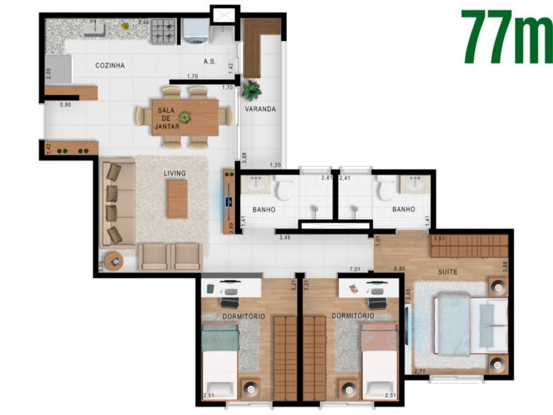 Apartamento à venda Jardim Esplanada com 84m² e 3 quartos por R$ 450.000 - 612172065-img-20180712-wa0057.jpg