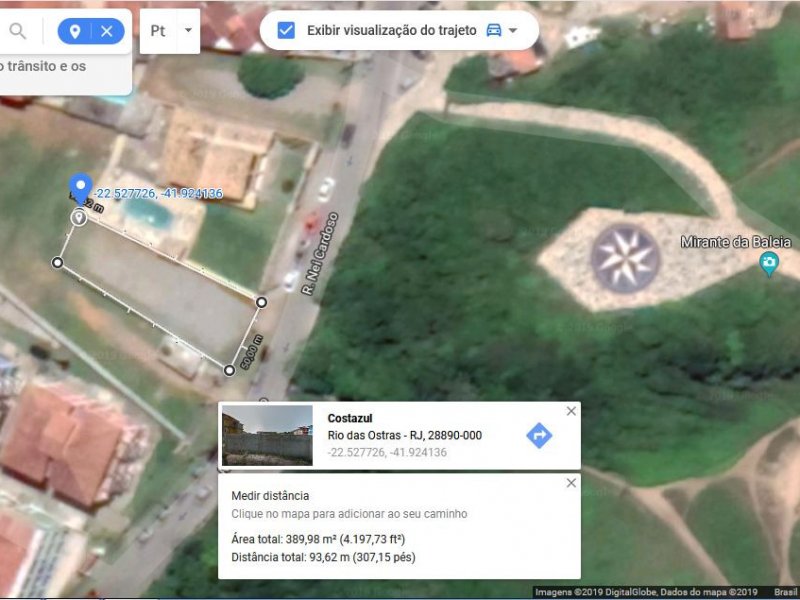 Terreno à venda Costazul com 390m² e  quartos por R$ 448.000 - 1141225033-vista-satelite.JPG