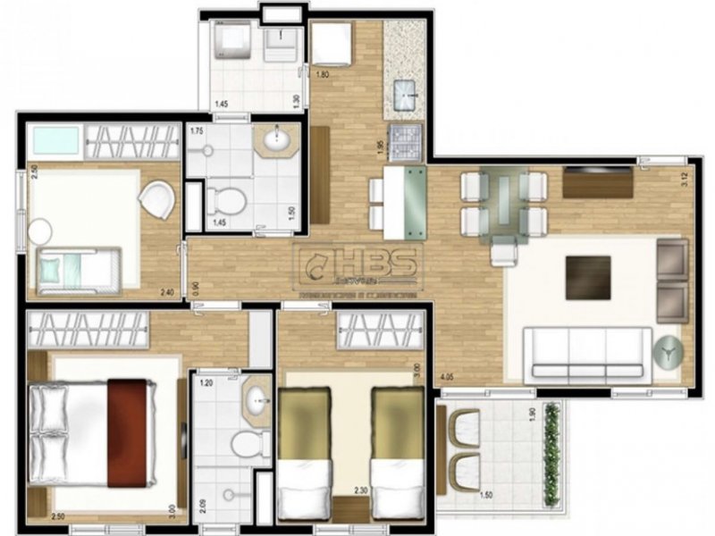 imóvel com 63m² - Vila Andrade - São Paulo