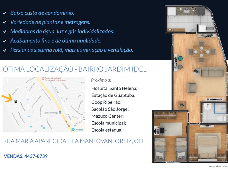 imóvel com 40m² - Jardim Guapituba - Mauá