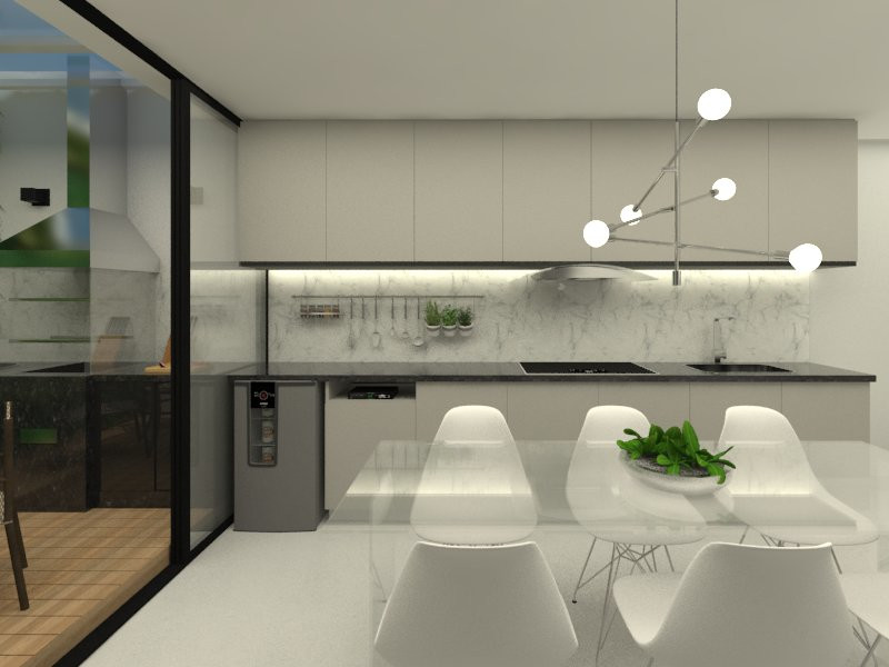 Apartamento à venda Jaqueline com 97m² e 2 quartos por R$ 270.000 - cozinha-e-varanda-11.jpg