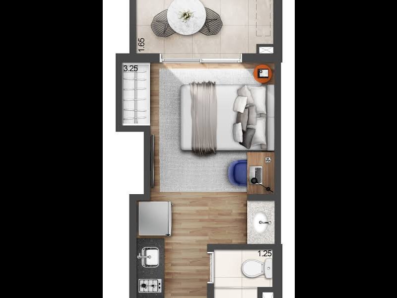 imóvel com 24m² - Vila Madalena - São Paulo