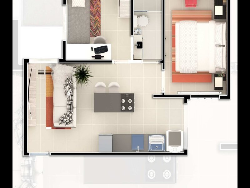 Apartamento à venda Vila Industrial com 38m² e 2 quartos por R$ 209.000 - 942526308-slide5.JPG