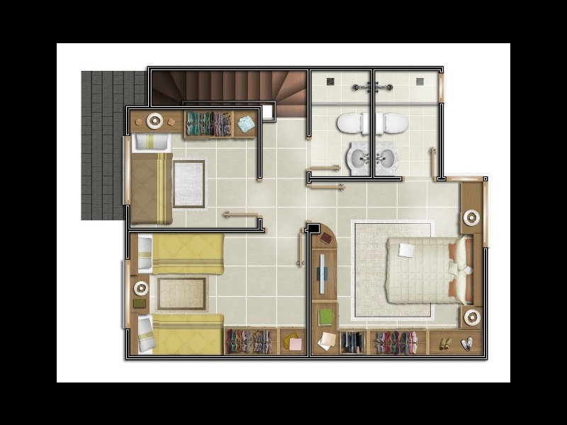 Casa de condomínio à venda Hípica com 138m² e 3 quartos por R$ 299.000 - 69669480-23.jpg