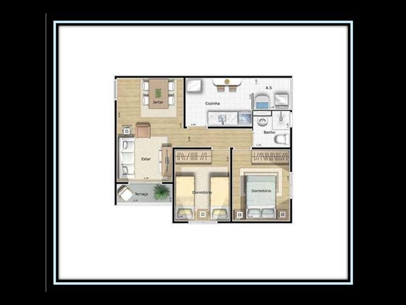 Apartamento à venda Vila Carrão com 48m² e 2 quartos por R$ 269.900 - 139446537-planta-ap-14-tr1-firenze.jpg