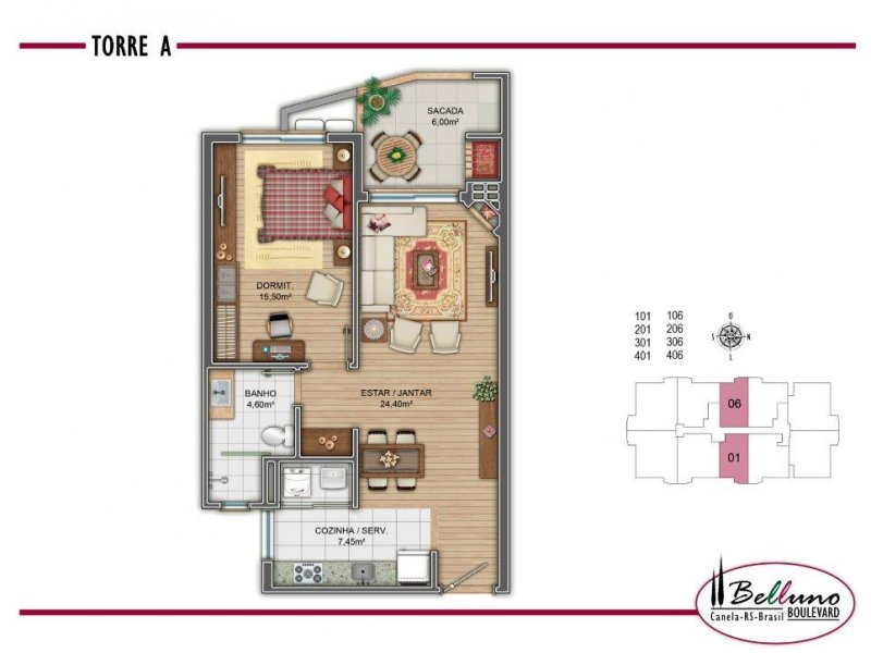 imóvel com 63m² - Centro - Canela