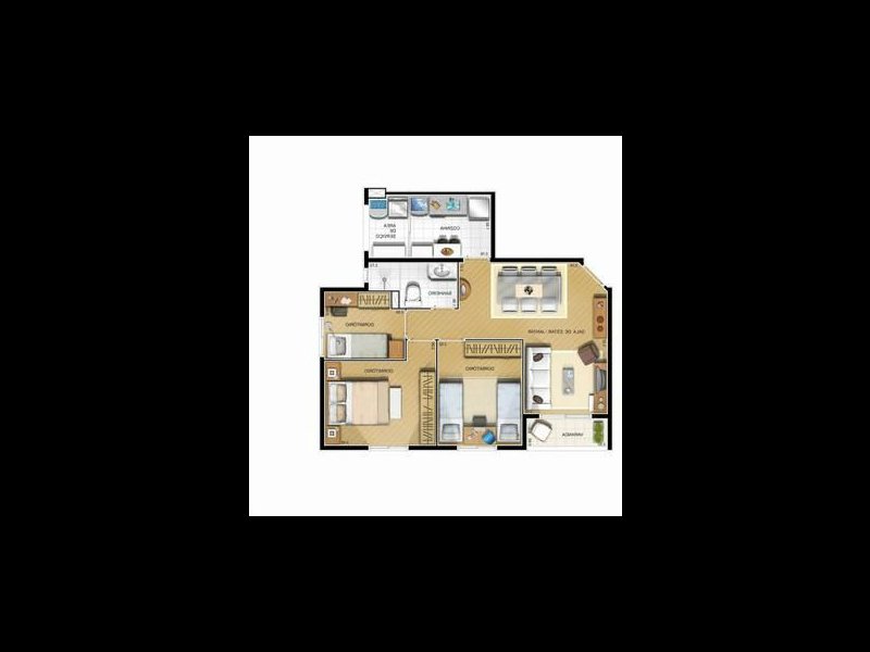 Apartamento à venda Jardim Santa Maria com 61m² e 3 quartos por R$ 360.000 - 1927934295-7-1.jpg