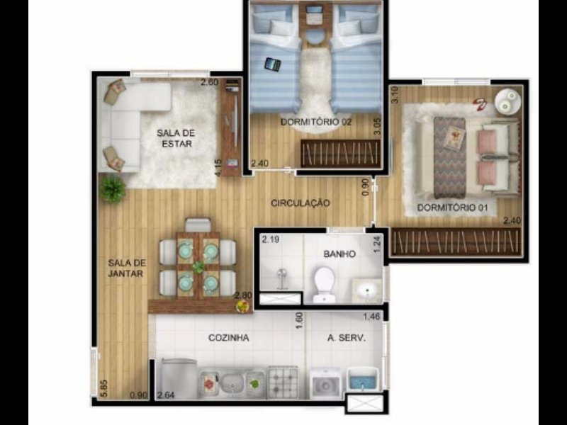 Apartamento à venda Colônia (Zona Leste) com 49m² e 2 quartos por R$ 250.000 - 699610912-screenshot-20190716-111511-file-manager.jpg