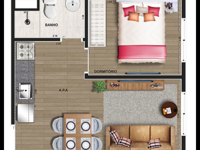 Apartamento à venda Consolação com 28m² e 1 quarto por R$ 350.000 - 250776173-tipo-1-dorm-op-4-1-768x768.jpg