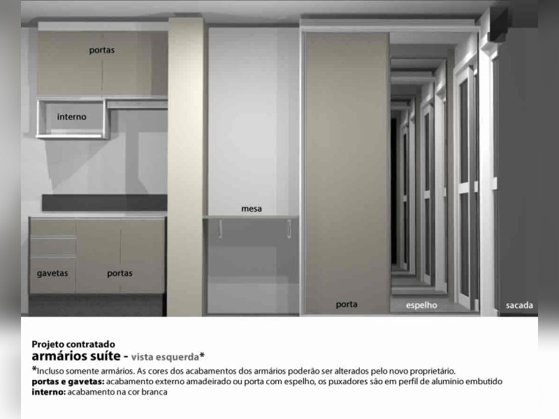 Studio à venda Jardim das Acácias com 22m² e 1 quarto por R$ 350.000 - vista-esquerda-armarios-fechados.jpg