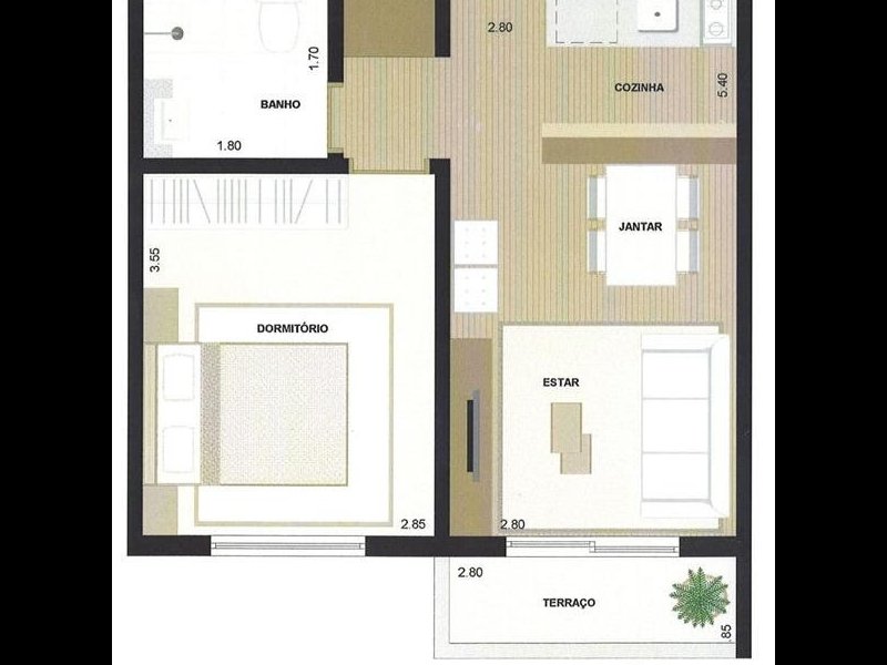 Apartamento à venda Jardim Ampliação com 44m² e 1 quarto por R$ 320.000 - 2047684984-31.jpg