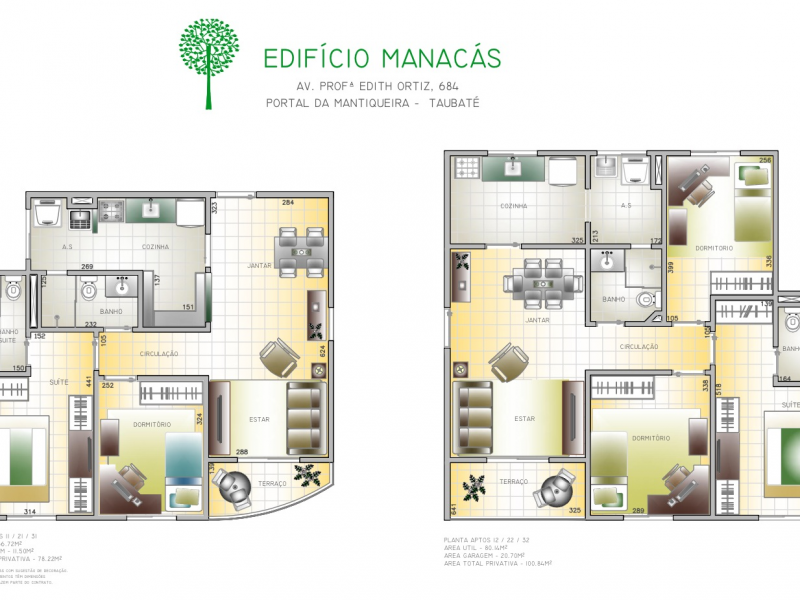 imóvel com 67m² - Res. Portal da Mantiqueira - Taubaté