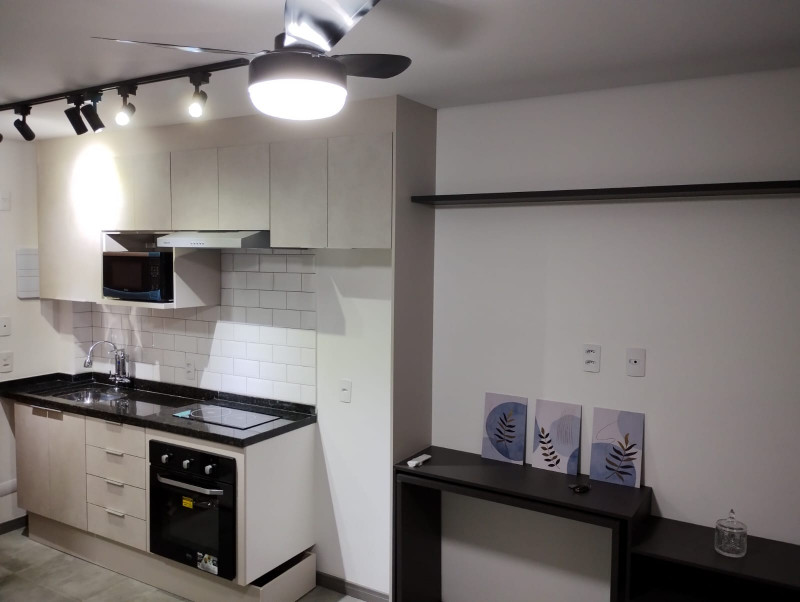 Studio à venda Santana com 25m² e 1 quarto por R$ 295.000 - 129790986-13-cozinha-e-sala.jpeg